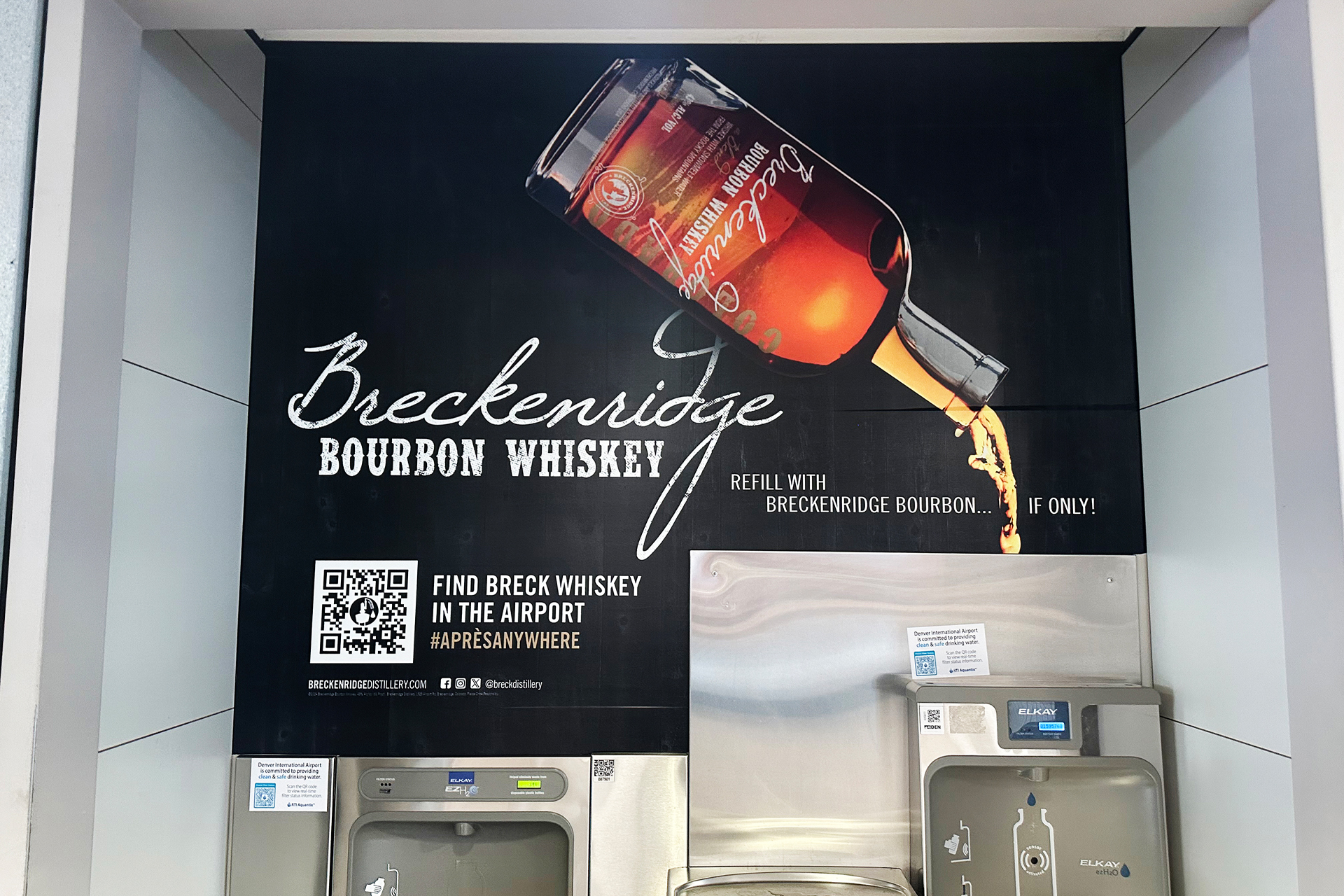 Breckenridge Bourbon Whiskey, Water Station Sponsorship – DEN