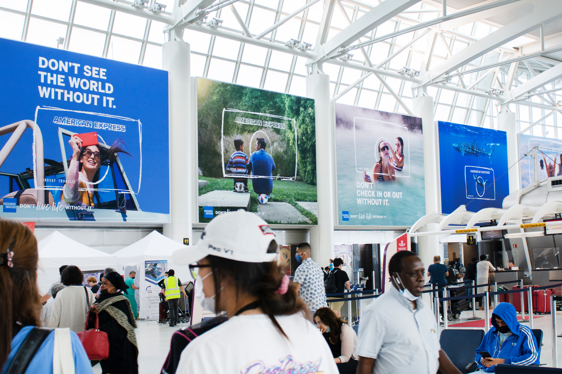 Sequential Tension Fabric Displays – JFK